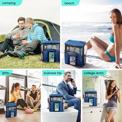 Attmu Mesh Shower Caddy Portable Dorm Room Essentials, Toiletry Tote Bag