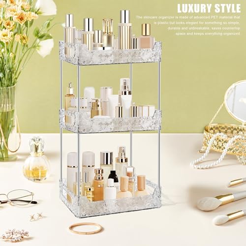 3-Tier Bathroom Counter Organizer Countertop Storage-Clear