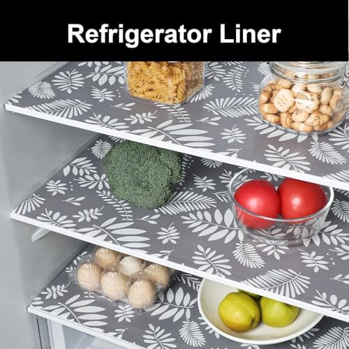 Cooyes Shelf and Drawer Liners for Kitchen Cabinets, Non Adhesive Cabinet Liner, EVA Waterproof Durable Non-Slip Drawer Mats for Shelves, Refrigerator, Storage, Desks（11.8" W x 360" L）
