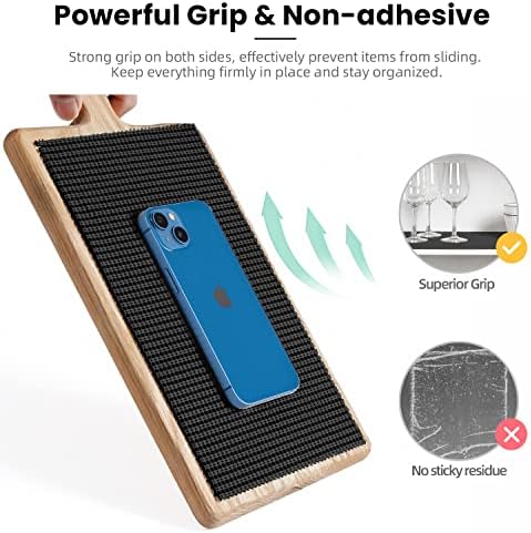 BAGAIL Non-Adhesive Shelf Liner, Thick Strong Grip Drawer Liners for Kitchen Cabinets, Heavy-Duty Easy Cut Cabinet Liners for Shelves, Pantry, Bathroom Cupboards - 20" x 30FT, Black