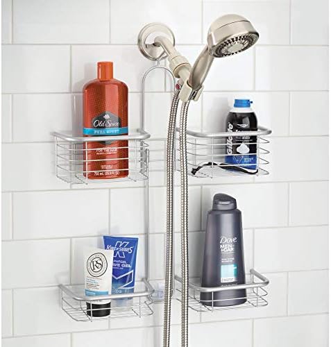 iDesign Hanging Handheld Shower Hose Caddy, Chrome