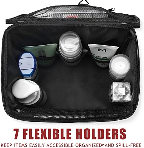 EIMMBD Hanging Shower Bag, Shower Caddy Portable Larger Capacity, Upgraded Toiletry Shower Tote for Gym Travel Camping, College Dorm Room Essentials (A Grey)