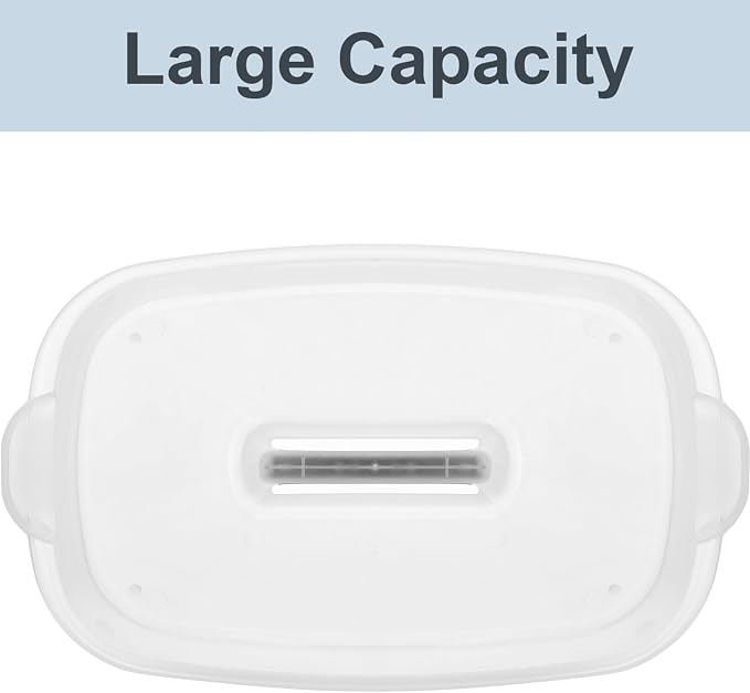 Haundry Large Cleaning Caddy with Handle, Cleaning Tool Storage Basket Organizer, Sturdy Pail Bucket Organizer, Household Bucket for Cleaning Supplies - Clear
