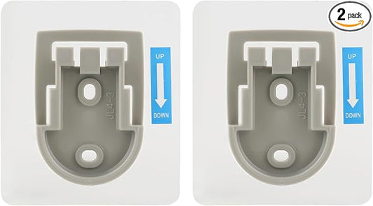 Hibbent 2 PCS Wall Mounted Replacement Sticky Pads, Adhesive Replacement for Bathroom Shower Head Holder, No Drilling Hook Strong Transparent Adhesive Strip Pad for Handheld Shower Holder