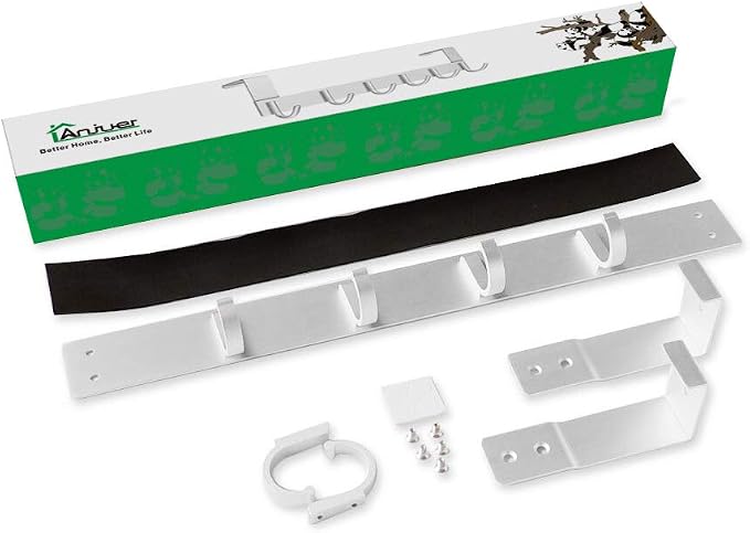 Door Hooks Hanger Rack, Aluminum Utility Organizer Holder for Kithchen Bathroom, 6 Hooks Over the Door Hanger Silver