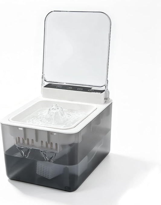 2026 Latest Automatic Cat Water Fountain of 3L with Sensor | No Plastic PP Material with Timed Function Automatic Sensing of Wireless Cat Water Fountain for Cat