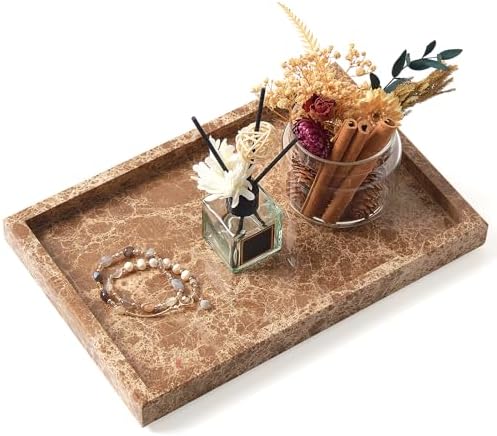 Marble Bathroom Tray,Pure Natural Vanity Tray
