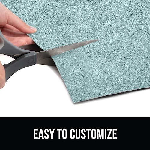 GORILLA GRIP LeakGuard Under Sink Mat for Kitchen Cabinet, 24x60 Spa Blue