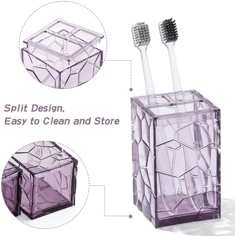 YAUKPH Clear Acrylic Bathroom Accessories Set