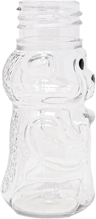 2 Ounce Honey Bears with Sealable Red Screw Top Lid - 24 Pack (2 oz. Bear, 24pk, Red)