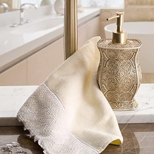 Creative Scents Victoria Beige 4 Piece Resin Bathroom Accessories Set