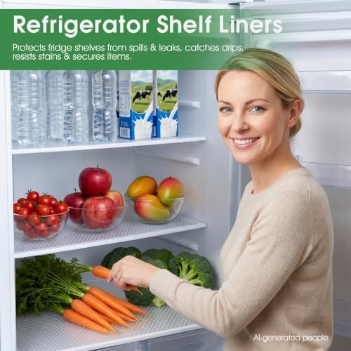 PABUSIOR Large Clear Shelf Liners for Kitchen Cabinets: 23.8" W x 288" L Waterproof Under Sink Mat - Non-Adhesive Non Slip Translucent Large Drawer Liner for Pantry Shelves