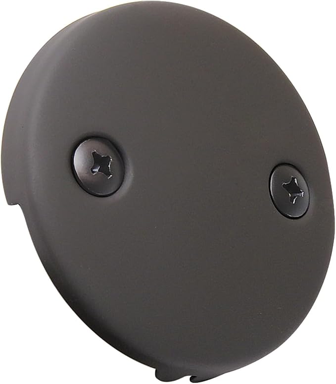 Kingston Brass DTT105 Bath Tub Overflow Plate, Oil Rubbed Bronze, Oil-Rubbed Bronze 3.19 x 3.19 x 2.31