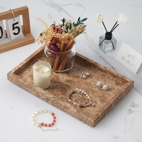 Marble Bathroom Tray,Pure Natural Vanity Tray