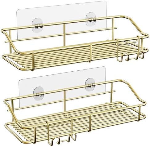 Nieifi Shower Caddy Adhesive, Shower Shelves, Shampoo Holder for Bathroom