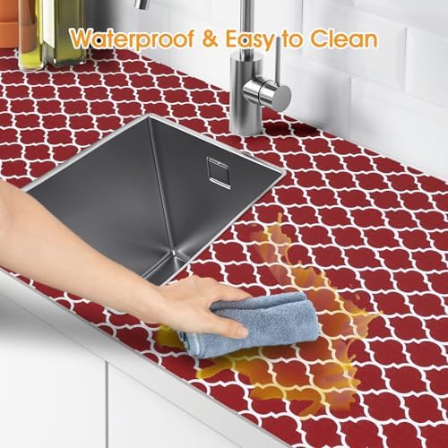 Shelf and Drawer Liner for Kitchen Cabinet Non-Adhesive Non Slip