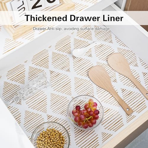 Drawer and Shelf Liner for Kitchen Cabinet Non-Adhesive 12in x 30FT