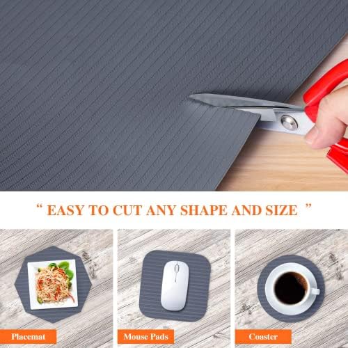 Mcrbeay Shelf Liner Non Adhesive, Washable Cabinet Liners for Shelves