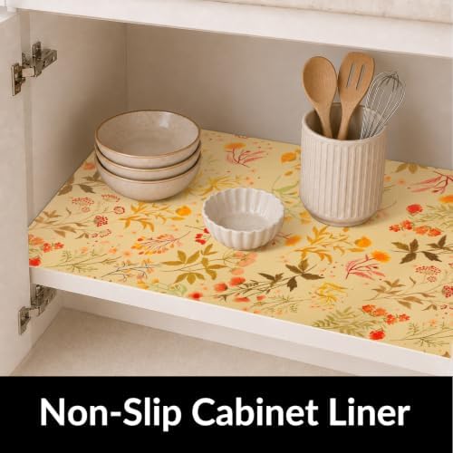 Cooyes Under Sink Mat for Kitchen Cabinet, 24"x60" Beige