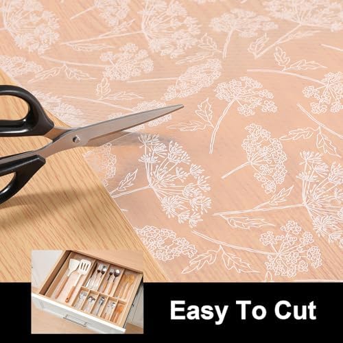 Cooyes Shelf Liner Drawer Liners, Shelf Liners for Kitchen Cabinets