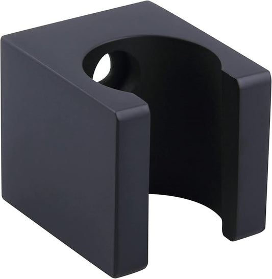 Angle Simple Shower Wand Holder, Brass Shower Head Hanger, Sprayer Nozzle Handle Bracket, Matte Black