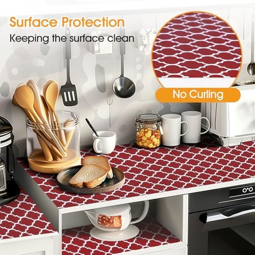 Shelf and Drawer Liner for Kitchen Cabinet Non-Adhesive Non Slip