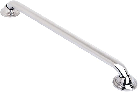 Utopia Alley 24 Inch Decorative Grab Bar for Bathroom & Shower – Wall Mounted Safety Handle, Stainless Steel Bath Support Rail with Concealed Mounting Hardware, Chrome
