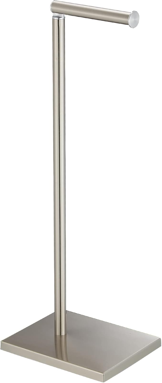 Toilet Paper Holder Stand, Free Standing Toilet Paper Roll Holder with Reserve for Bathroom, Stainless Steel DECLUTTR