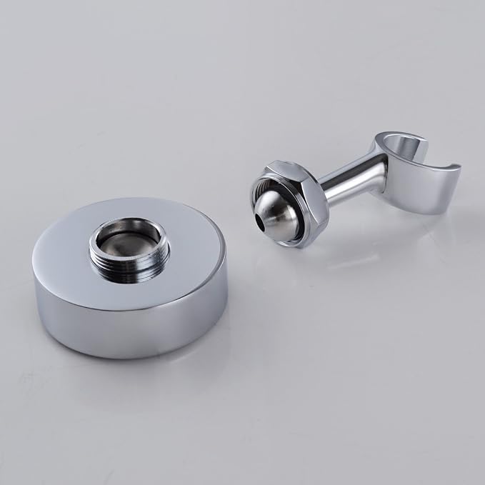 Shower Head Holder Handheld Wand Holder Shower Handle Holder Wall Mount,Shower Sprayer Holder RV Shower Adjustable Showerhead Bidet Spray Head Holder,Polished Chrome