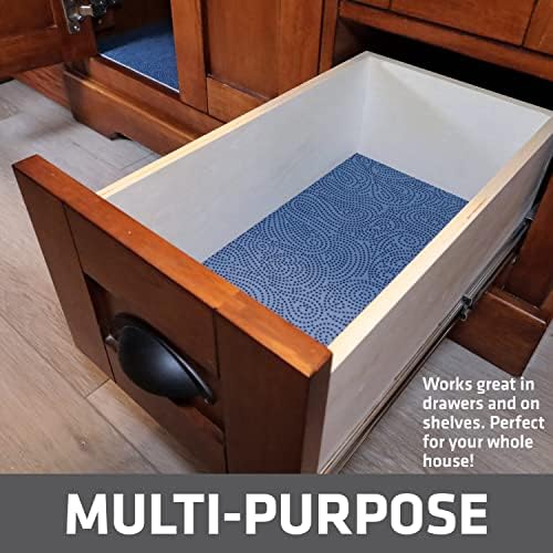 Drymate Premium XL Under Sink Mat, Waterproof Liners, 24”x59”, Blue