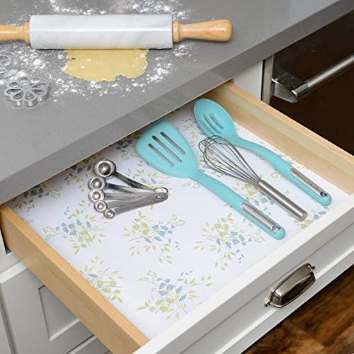 Con-Tact Brand Creative Covering, Self-Adhesive Shelf Liner, Multi-Purpose Vinyl Roll, Easy to Use and Apply, 18'' x 50', Aspen Aloe