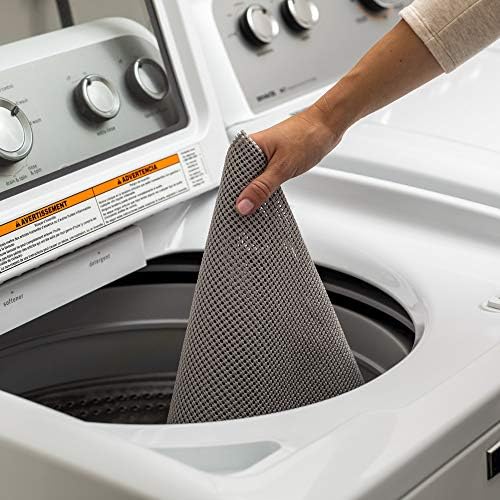 EasyLiner Select Grip Shelf Liner - Easy to Install & Cut to Fit - Non Slip, Non Adhesive, Drawer Shelf & Cabinet Liner for Kitchen, Bathroom, Pantry Cupboards, 20 in x 6 ft (6 Rolls), 36 ft, Gray