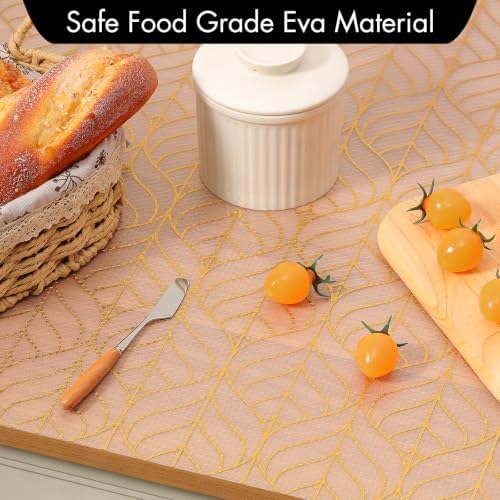 Cooyes Shelf Liner for Kitchen Cabinets – Non-Adhesive Drawer Liner