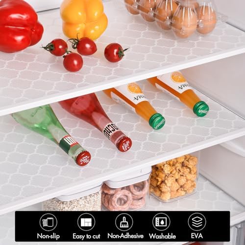 Cooyes Shelf Liner for Kitchen Cabinets, Non‑Adhesive Drawer Liner