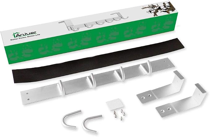 Over The Door Towel Rack Hook Holders Organizer, Metal Coat Hanger 6 Hooks Over Door Hanger
