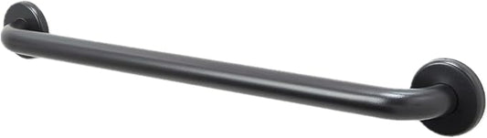 24” Shower Handle Smooth Grip | 304 Stainless Steel Grab Bars for Bathtubs and Showers | Matte Black ADA Standard Hand Rails for Seniors, Children, Injured People | Supports Upto 400lbs