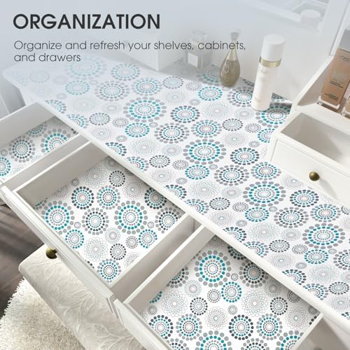 Drawer and Shelf Liner for Kitchen Cabinets, Spiral, 18IN X 20FT
