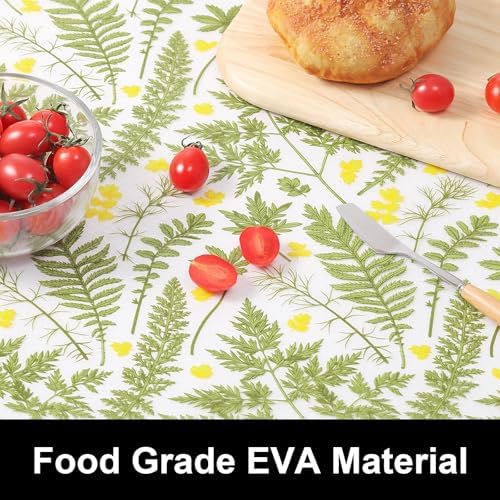 Cooyes Shelf Liners for Kitchen Cabinets Refrigerator Liners Waterproof & Oil-Proof Kitchen Cupboard Liner Drawer Mats EVA Material Non Adhesive Fridge Liner for Shelves（23.6" W x 360" L）