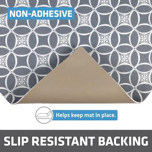 Drymate Premium XL Under Sink Mat, Waterproof Liners, 24”x59”, Indigo Grey