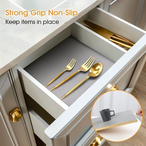 Shelf and Drawer Liner for Kitchen Cabinet Non-Adhesive Non Slip