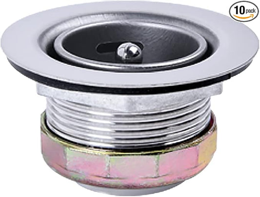 Junior Duo Bar/Pre Sink Stainless Steel Strainer Assembly W/Basket Strainer 10PK