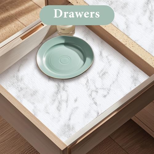 2-Layer Drawer and Shelf Liner for Kitchen Cabinet: 23.6in X 40Ft Non Slip