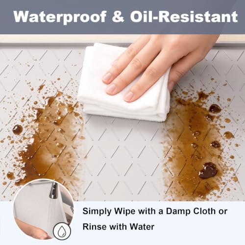 Extra Thick Under Sink Mat Waterproof with Raised Edge 19" x 28"