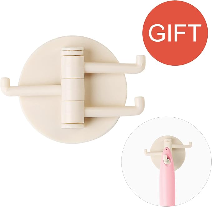 BEDELITE Back Scrubber for Shower, Long Handle 16.4 Inches, Pink, 1 Pack | Soft Back Brush for Shower, Exfoliating Scrubber, Non-Slip Curved Long Handle Bath Brush, Wet or Dry Use for Back Cleaning