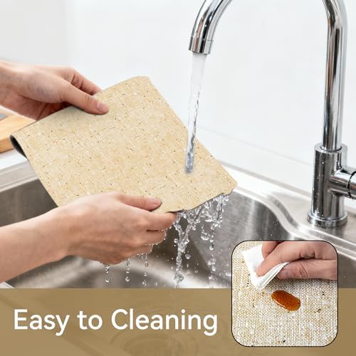 FIFTY FEET 12"x120" Non-Adhesive Shelf Liner for Kitchen Cabinets and Drawers, Washable Non-Slip PVC Cabinet Liner (Yellow)(3 Roll)