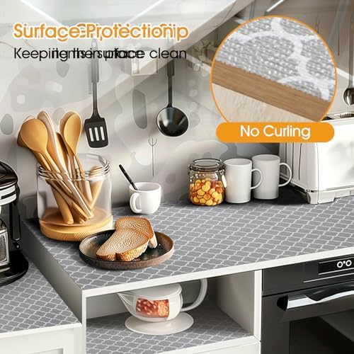 Shelf and Drawer Liner for Kitchen Cabinet Non-Adhesive Non Slip