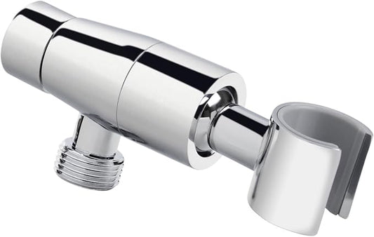 Shower Head Holder,All Metal Handheld Shower Head Holder,Adjustable Shower Arm Mount Bracket,Shower Head Bracket,Chrome,1G1MK