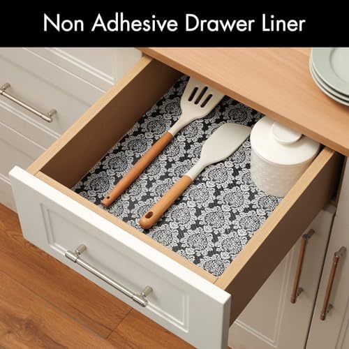 Cooyes Shelf Liner Non-Adhesive Cabinet Drawer Liner for Kitchen 11.8"x360"