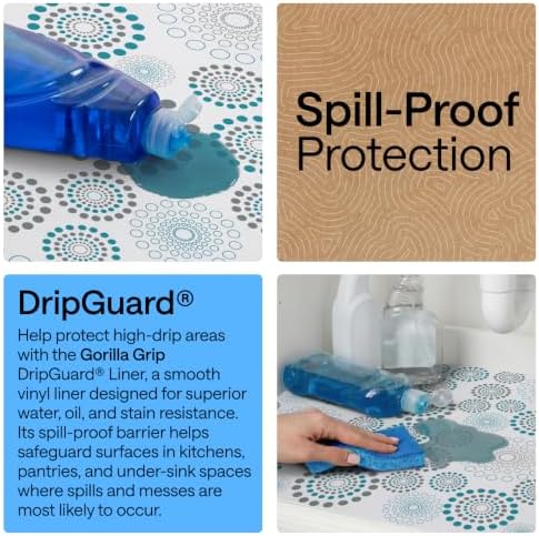 GORILLA GRIP Shelf Liner, Kitchen Drawer Protector, 24x240 Spiral