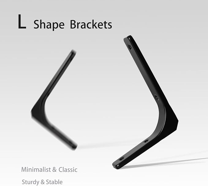 DINZI LVJ Long Wall Shelves, 31.5 Inch Wall Mounted Shelves Set of 2, Easy-to-Install, Floating Storage Ledges with Sturdy Metal Brackets for Living Room, Bathroom, Bedroom, Kitchen, Greige